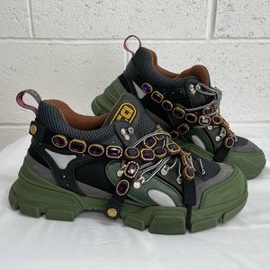 Gucci Flashtrek Leather & Mesh Sneaker